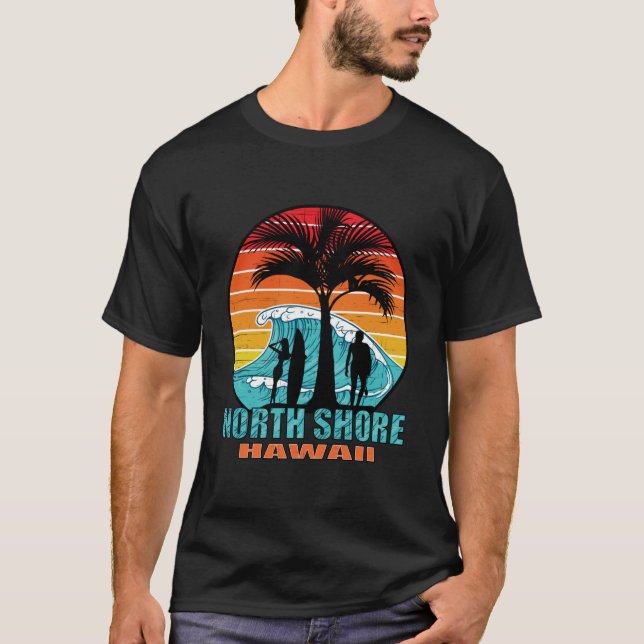 North Shore Beach Hawaii T-Shirt (Front)