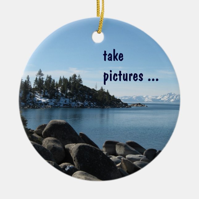 North Shore Lake Tahoe, Incline Village, Nevada Ceramic Ornament (Front)