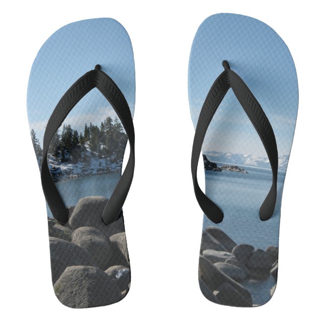 North Shore Lake Tahoe, Incline Village, Nevada Thongs (Footbed)