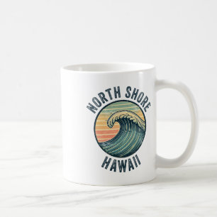 North Shore Oahu Hawaii Souvenir Surfing Hawaiian Coffee Mug