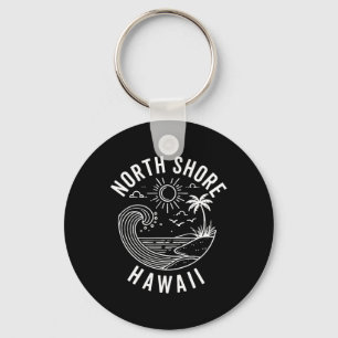 North Shore Oahu Hawaii Souvenir Surfing Hawaiian Key Ring