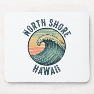 North Shore Oahu Hawaii Souvenir Surfing Hawaiian Mouse Pad