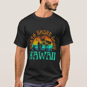 North Shore Oahu Hawaii Surf Beach Surfer Waves Gi T-Shirt