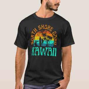 North Shore Oahu Hawaii Surf Beach Surfer Waves Gi T-Shirt