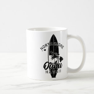 North Shore Oahu Hawaii Surf Board Surfing Surfer Coffee Mug