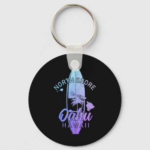 North Shore Oahu Hawaii Surf Board Surfing Surfer  Key Ring