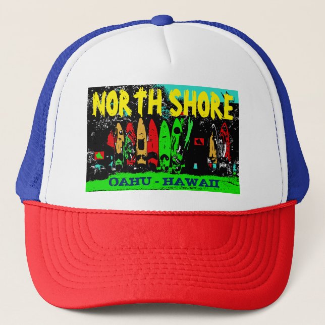 NORTH SHORE OAHU HAWAII TRUCKER HAT (Front)