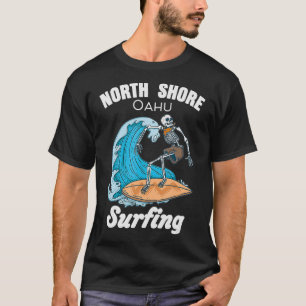 North Shore Oahu Surfing Funny Hawaii Surfing Desi T-Shirt