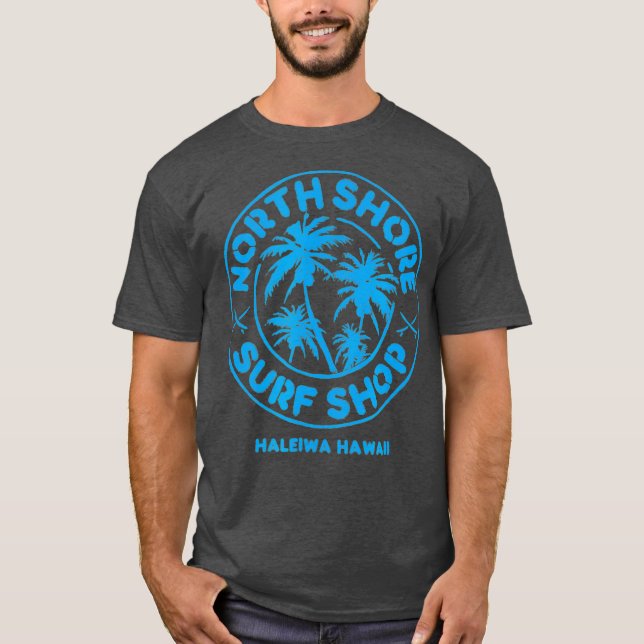 North Shore Surf Shop Retro blue T-Shirt (Front)