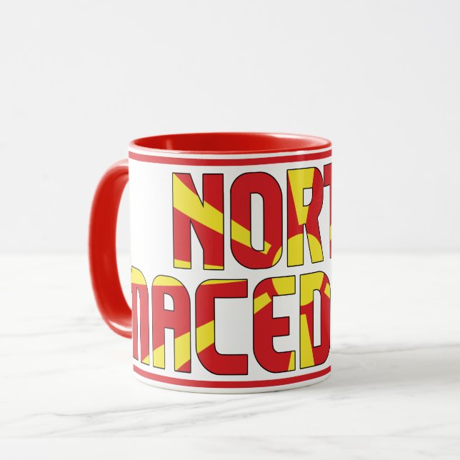 North "Sippin' with North Macedonia" Patriotic Mug (Front Left)