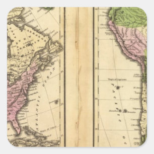 North & South America Square Sticker
