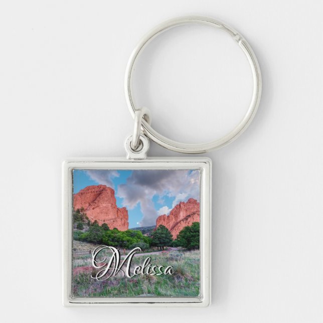 North South Gateway Rocks Garden Of Gods Keychain (Front)