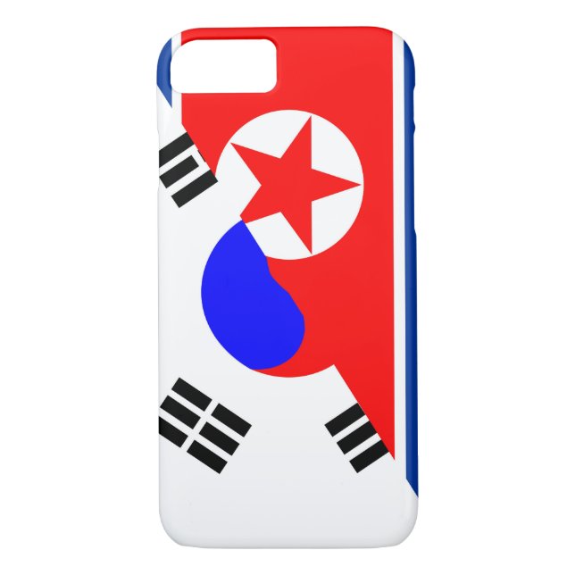 north south korea half flag country symbol Case-Mate iPhone case (Back)