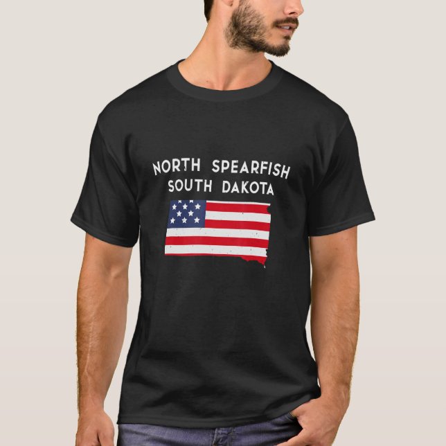North Spearfish South Dakota USA State America Tra T-Shirt (Front)