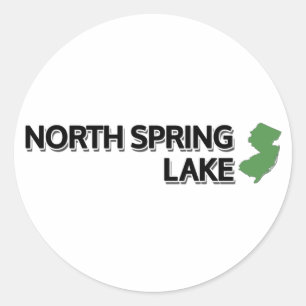 North Spring Lake, New Jersey Classic Round Sticker
