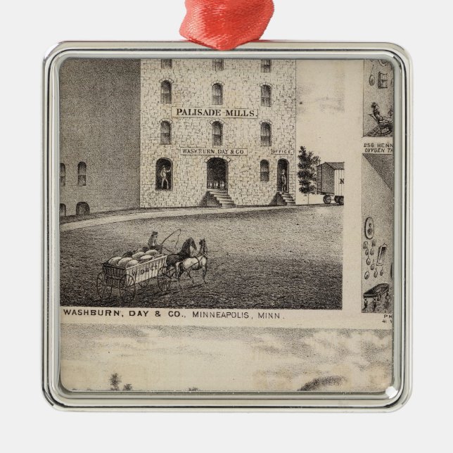 North Star Iron Works, Washburn, Minnesota Metal Ornament (Front)