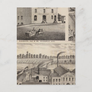 North Star Iron Works, Washburn, Minnesota Postcard