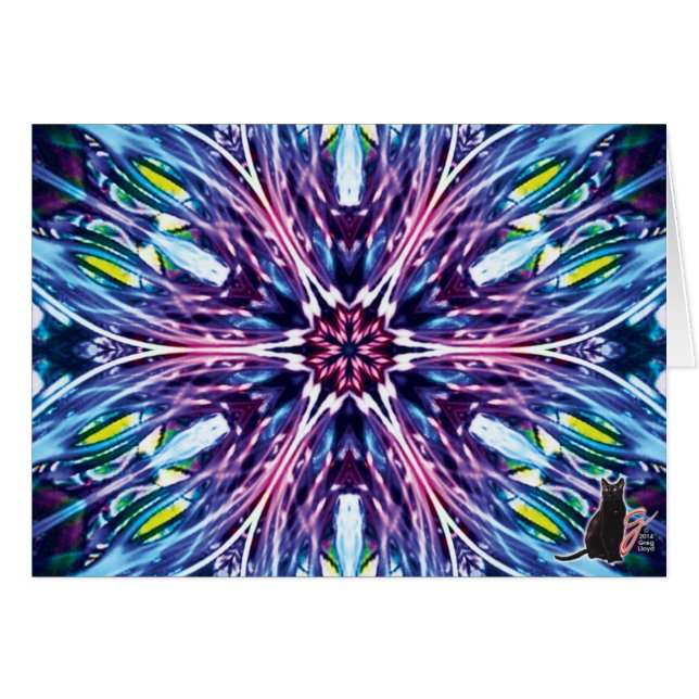 North Star KC Kaleidoscope Greeting Card (Front Horizontal)