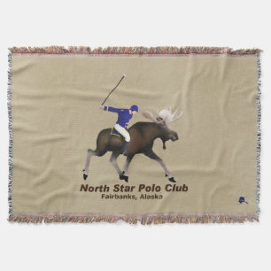 North Star (Moose) Polo Club Throw Blanket