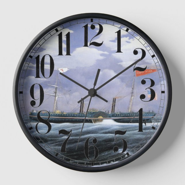 North Star Steam Yacht 1852 Clock (Front)