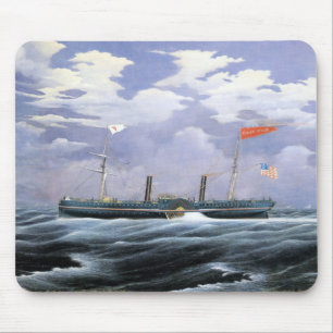 North Star Steam Yacht 1852 Mouse Pad