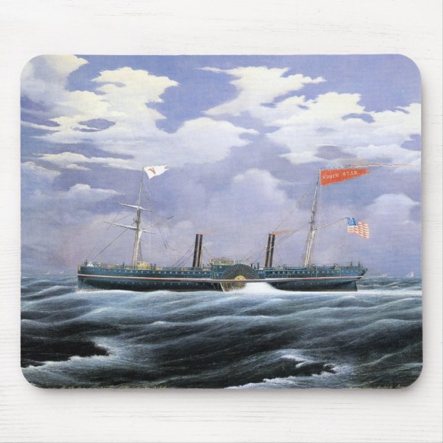 North Star Steam Yacht 1852 Mouse Pad (Front)