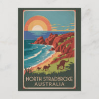 North Stradbroke Island Kangaroos Illustration