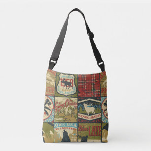 North Territories Adventure: Symbolic Patchwork Crossbody Bag