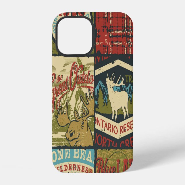 North Territories Adventure: Symbolic Patchwork iPhone Case (Back)