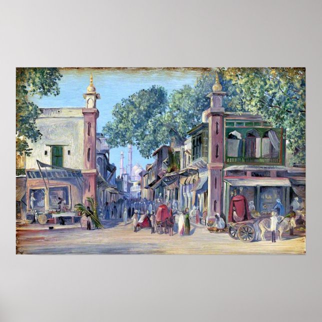 North - The Street Of Blood, Delhi, 1880 Poster (Front)