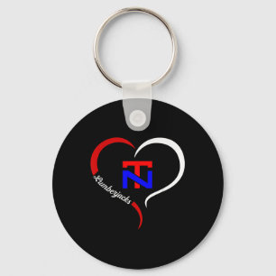 North Tonawanda Lumberjacks Logo Half Heart Key Ring