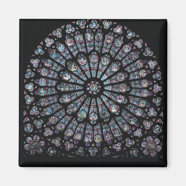 North transept rose window magnet (Front)