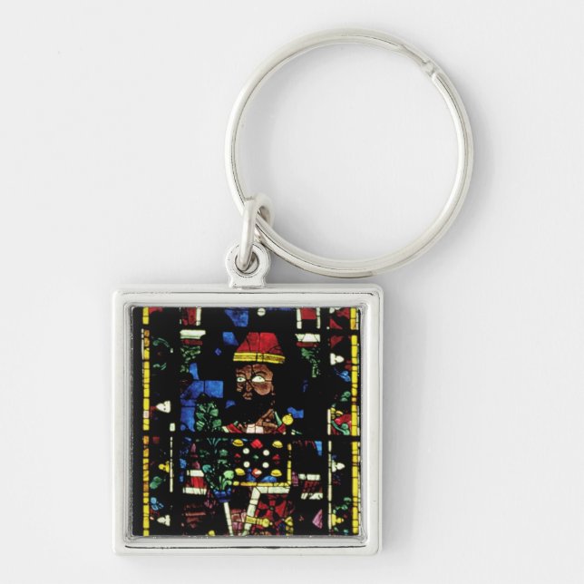 North transept windows; rose depicts the Old Testa Key Ring (Front)