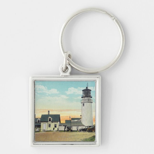 North Truro Highland Lighthouse View Key Ring (Front)