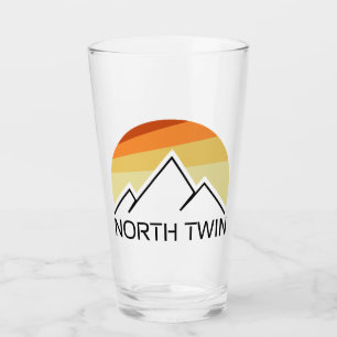 North Twin Mountain New Hampshire Retro Glass