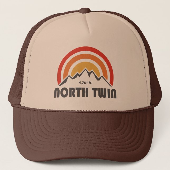 North Twin Mountain New Hampshire Trucker Hat (Front)