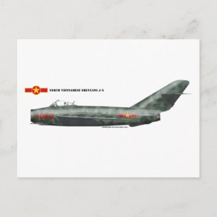 North Vietnamese Shenyang J-5 (MiG-17) Postcard