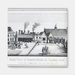 North View of Arundel House in London Magnet