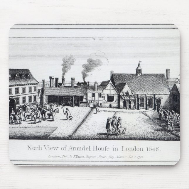 North View of Arundel House in London Mouse Pad (Front)