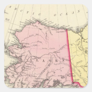 North West America Square Sticker