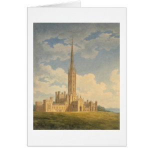 North-west view of Fonthill Abbey (w/c on paper)