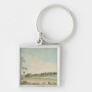 North West View of Wakefield Lodge in Whittlebury Key Ring