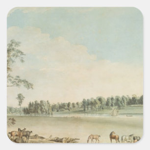 North West View of Wakefield Lodge in Whittlebury Square Sticker