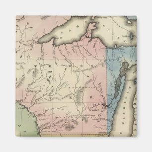North Western and Michigan Territories Magnet