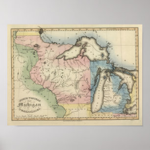 North Western and Michigan Territories Poster