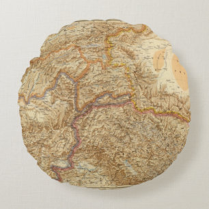 North Western Frontier of India Round Cushion