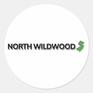 North Wildwood, New Jersey Classic Round Sticker