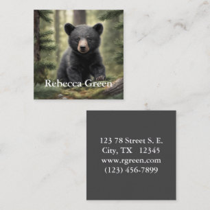 North Woods Little Black Bear Cub Business Card