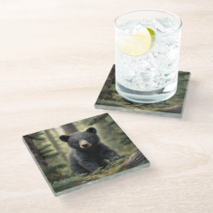 North Woods Little Black Bear Cub Coaster
