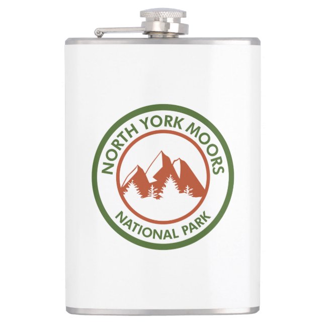 North York Moors National Park Hip Flask (Front)